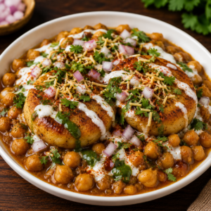 Aloo Tikki With Channa